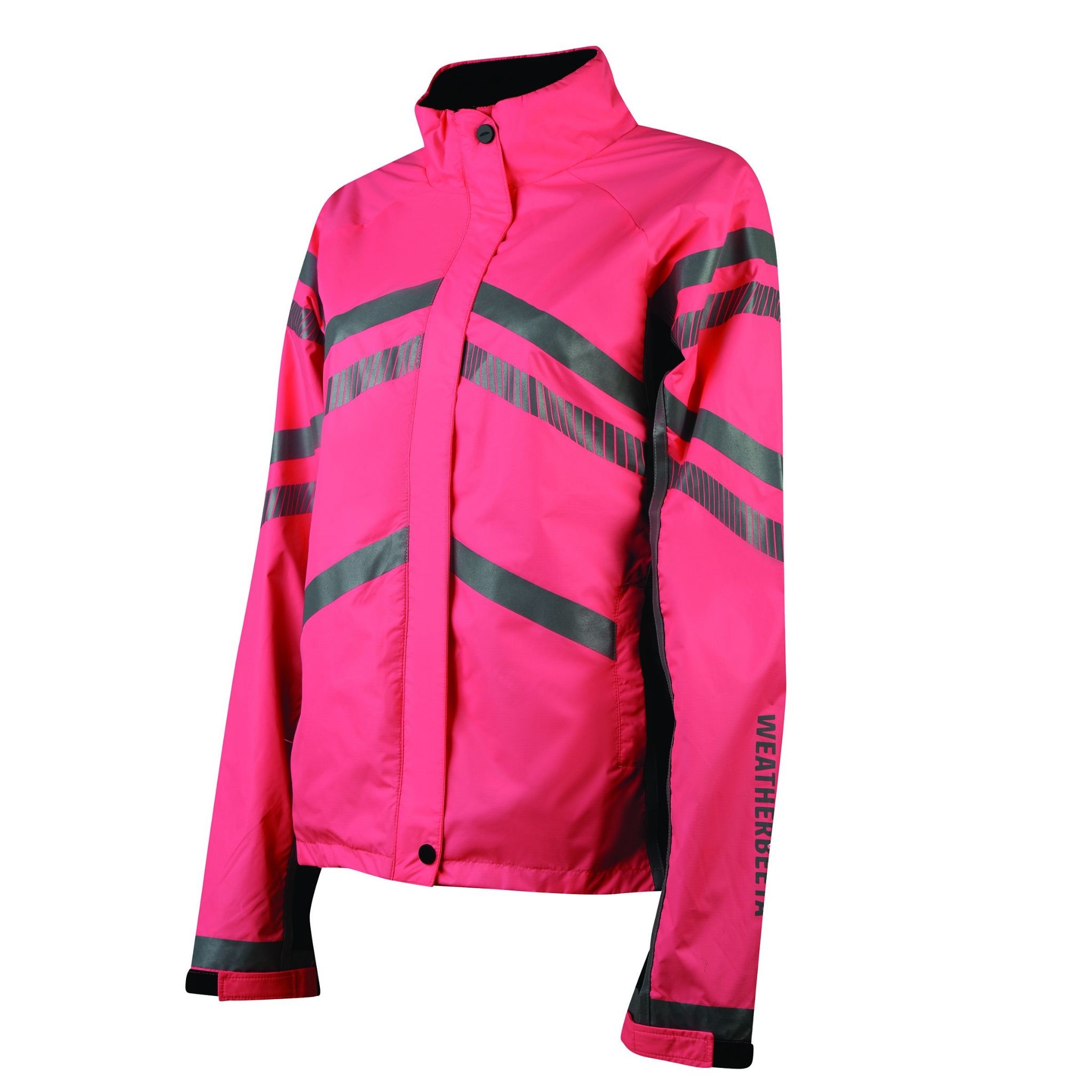 Weatherbeeta Reflective Lightweight Waterproof Jacket – Hi Vis Pink – Childs L – Reflective Clothing – polyester – Saddlemasters Equestrian