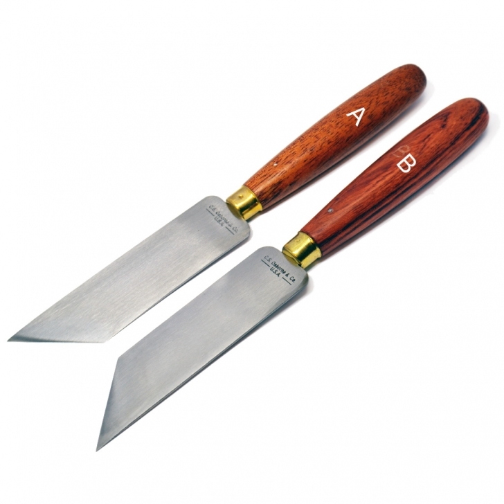 C.S. Osborne –  No. 469 Skiving Knife (Left or Right Hand) – Left Hand – Brown Colour – Textile Tools & Accessories