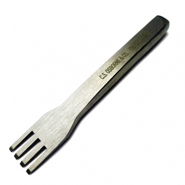 C.S. Osborne –  No. #481 / 483 / 484 Thonging Chisels – Silver Colour – Textile Tools & Accessories