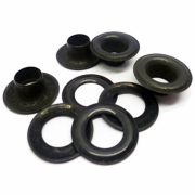 C.S. Osborne – Black Plated Brass Eyelets – Black Colour – Textile Tools & Accessories