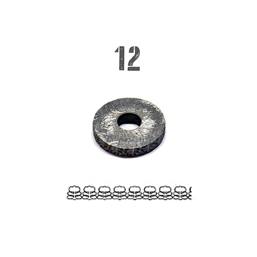 C.S. Osborne –  Embossing Wheels – 12 – Silver Colour – Textile Tools & Accessories