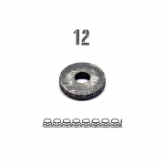 C.S. Osborne –  Embossing Wheels – 12 – Silver Colour – Textile Tools & Accessories