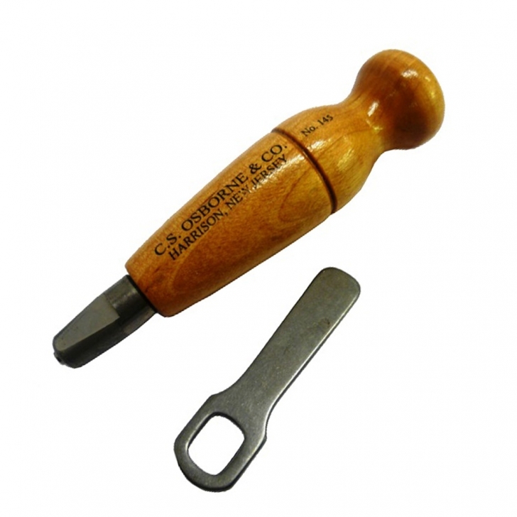 C.S. Osborne –  No. 145 Sewing Awl Haft – Brown Colour – Textile Tools & Accessories