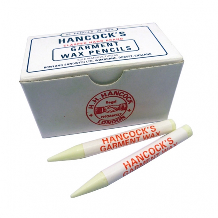 H.H Hancock – Hancocks Garment Marking Wax Pencils (25’s) – Fluorescent Blue – Off-White Colour – Textile Tools & Accessories