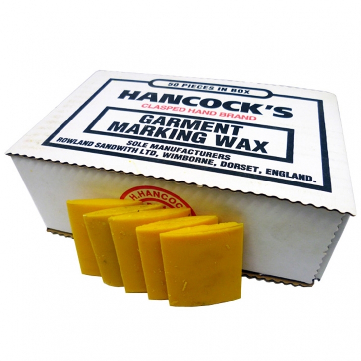 H.H Hancock – Hancocks Garment Marking Wax / Tailors Wax (50’s) – Yellow – Yellow Colour – Textile Tools & Accessories