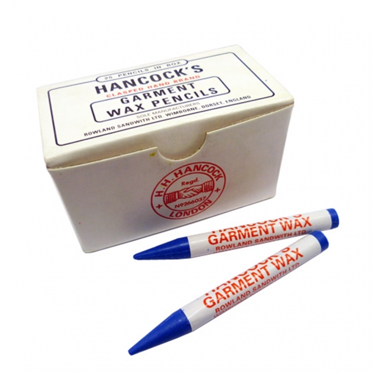 H.H Hancock – Hancocks Garment Marking Wax Pencils (25’s) – Blue – Blue Colour – Textile Tools & Accessories