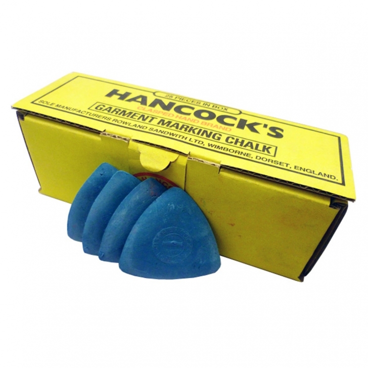 H.H Hancock – Hancocks Blue Tailors Marking Chalk 12 / 25 / 50 – 25 – Blue Colour – Textile Tools & Accessories