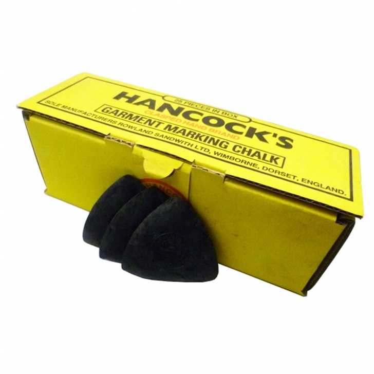 H.H Hancock – Hancocks Black Tailors Marking Chalk 12 / 25 / 50 – 25 – Black Colour – Textile Tools & Accessories