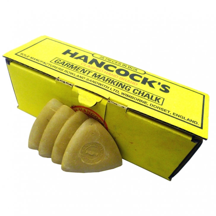 H.H Hancock – Hancocks Yellow Tailors Marking Chalk 12 / 25 / 50 – 25 – Yellow Colour – Textile Tools & Accessories