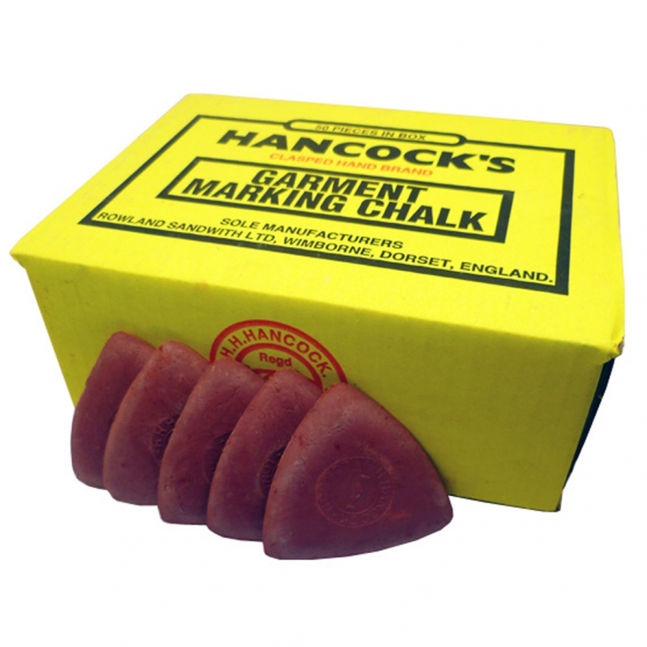 H.H Hancock – Hancocks Red Tailors Marking Chalk 12 / 25 / 50 – 50 – Red Colour – Textile Tools & Accessories