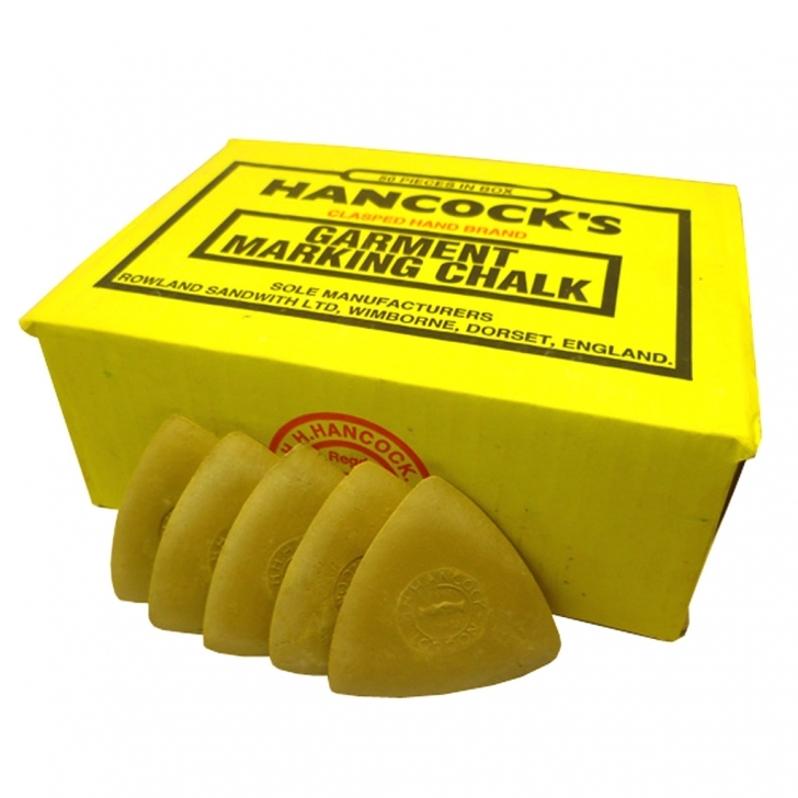 H.H Hancock – Hancocks Yellow Tailors Marking Chalk 12 / 25 / 50 – 50 – Yellow Colour – Textile Tools & Accessories