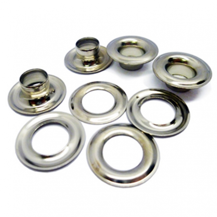 C.S. Osborne – Nickel Plated Brass Eyelets – Silver Colour – Textile Tools & Accessories