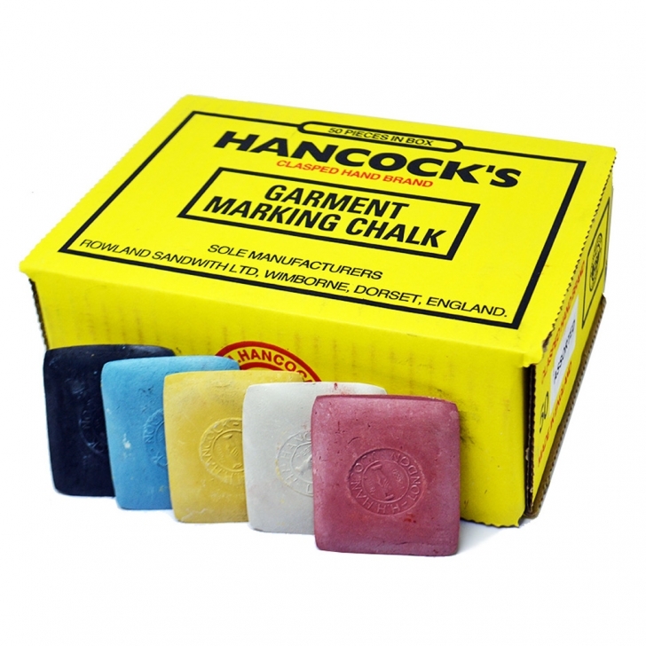 H.H Hancock – Hancocks Assorted Garment Marking Chalk (Squares) – Multi Colour – Textile Tools & Accessories