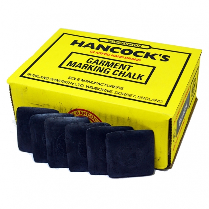 H.H Hancock – Hancocks Black Garment Marking Chalk (Squares) – Black Colour – Textile Tools & Accessories
