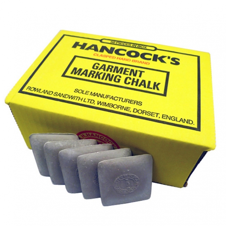 H.H Hancock – Hancocks White Garment Marking Chalk (Squares) – White Colour – Textile Tools & Accessories