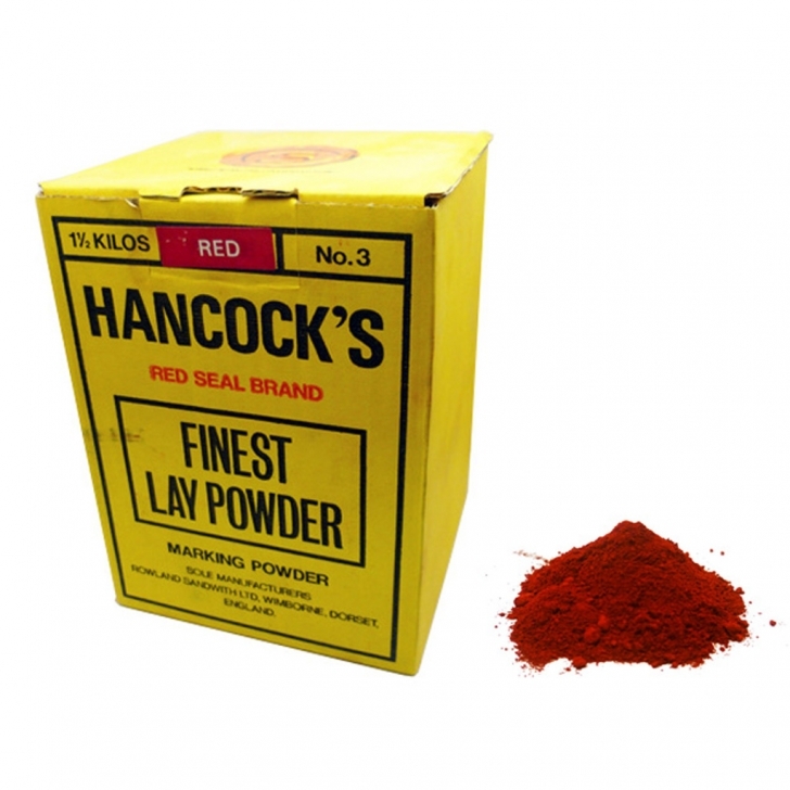 H.H Hancock – Hancocks Lay Powder No. 3  – 1.5KG – Red – Red Colour – Textile Tools & Accessories