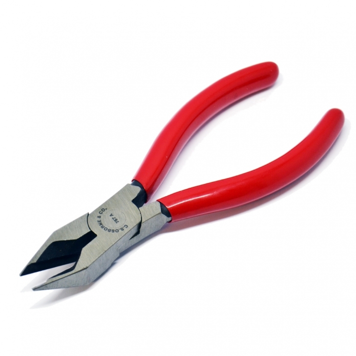 C.S. Osborne – No. 787a Side Cutter – Staple Remover (Bevel Cut) – Red Colour – Textile Tools & Accessories