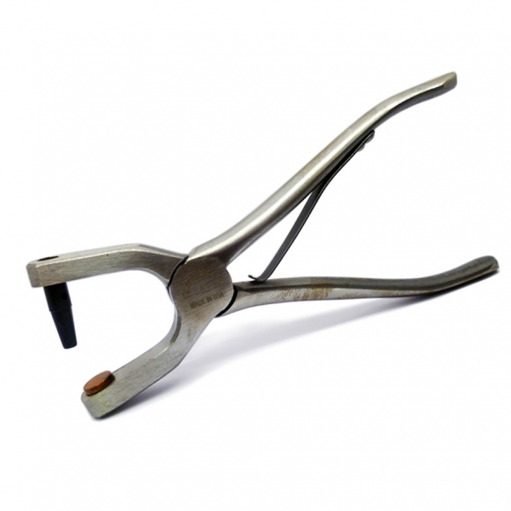 C.S. Osborne –  No 153 Spring Punch Pliers – Silver Colour – Textile Tools & Accessories