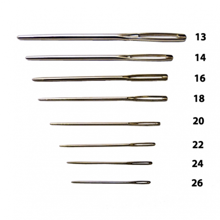 C.S. Osborne –  No. 563 Tapestry Needles – Blunt Point (25’s) – 24 (32mm) – Silver Colour – Textile Tools & Accessories