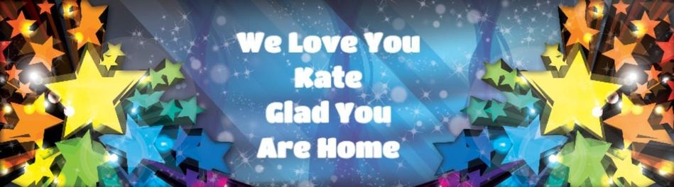Welcome Home Colourful Stars Party Banner