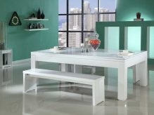 Gloss White Pool Dining Table – Table Top Sports
