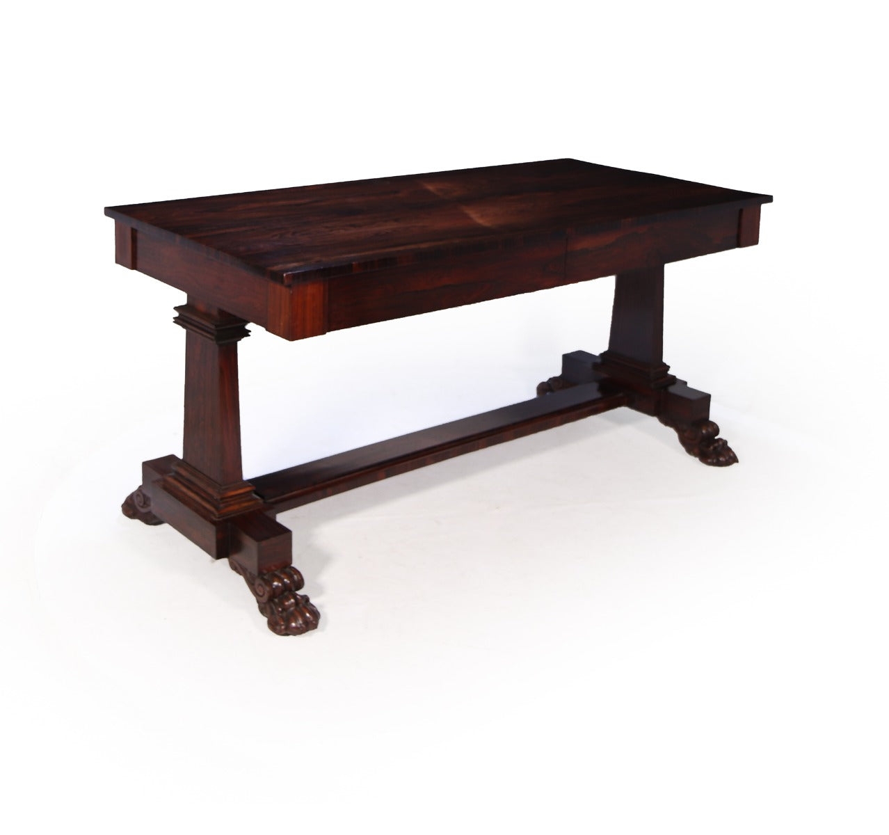 Antique William IV Rosewood Library Table – The Furniture Rooms