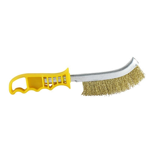 Wire Hand Brush – 255mm – Brass – Just The Job Supplies