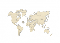 Medium Wooden World Map Model – Children’s Toys By Wood Bee Nice