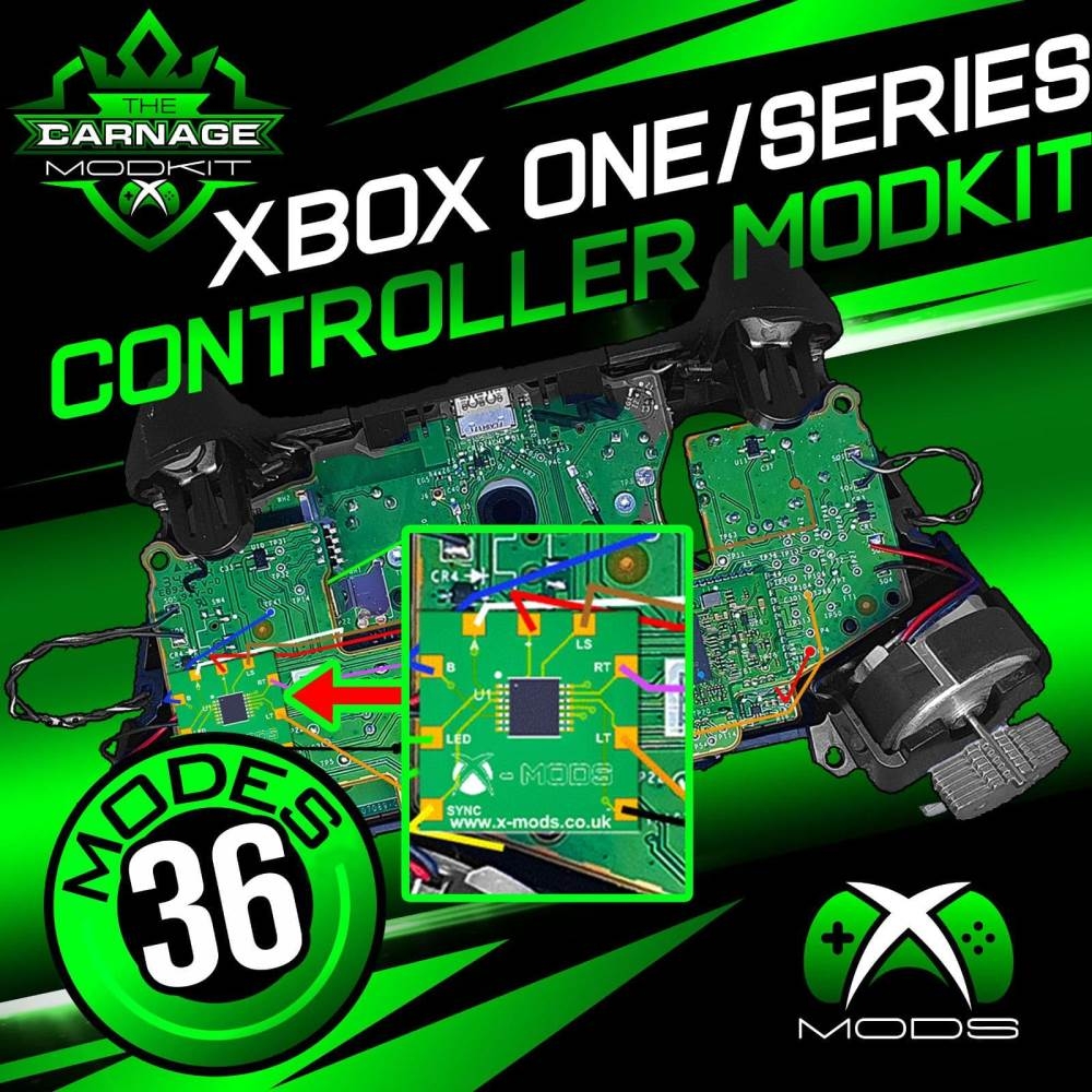 XBOX ONE SERIES CONTROLLER CARNAGE DIY RAPID FIRE MOD CHIP KIT – 10 Pack – X -Mods UK