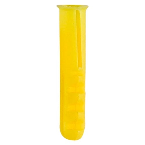 Timco – Plastic Plugs – Yellow 25mm – 100 PCS