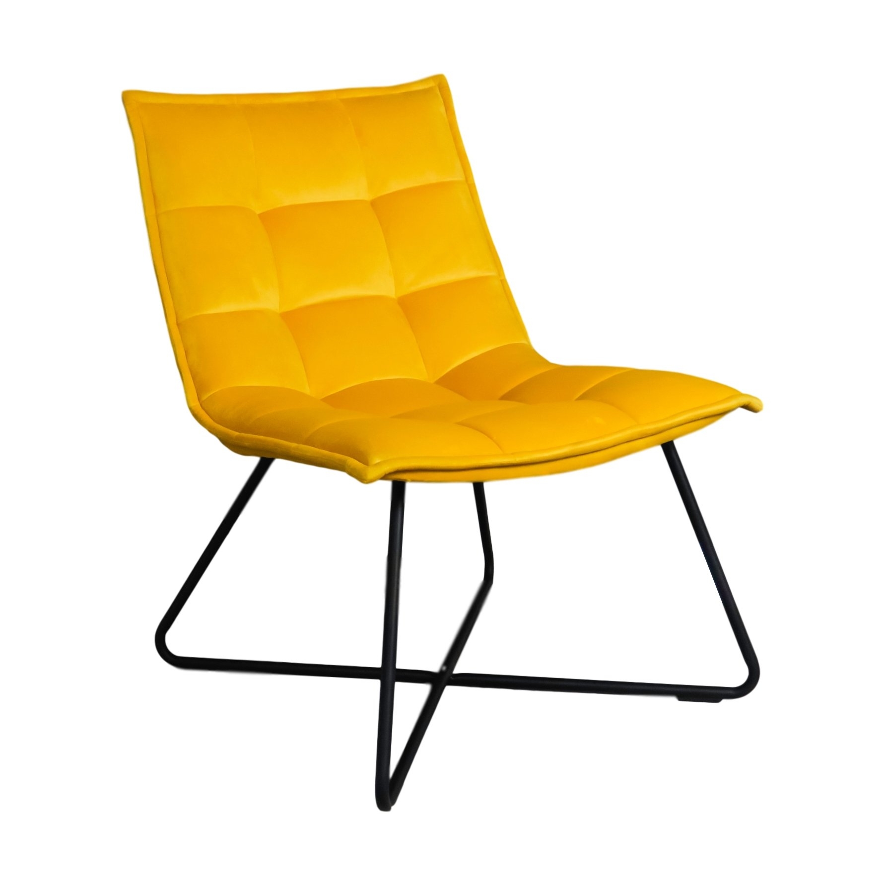 Yellow Velvet Accent Chair by Native Home & Lifestyle – Furniture & Homeware – The Luxe Home