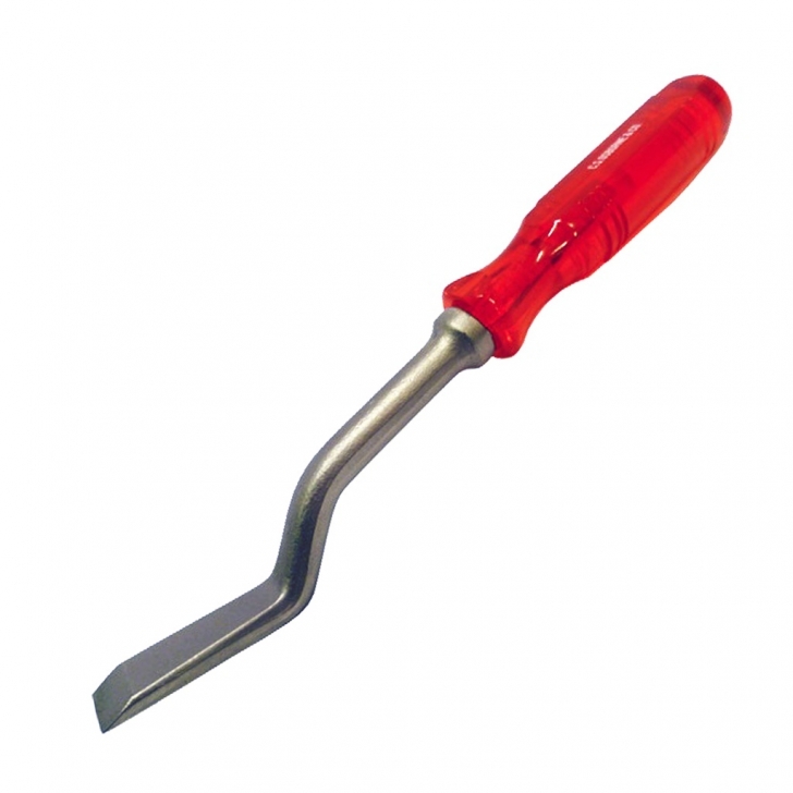 H.Webber – Cranked Ripping Chisel (Plastic Handle) – Red Colour – Textile Tools & Accessories