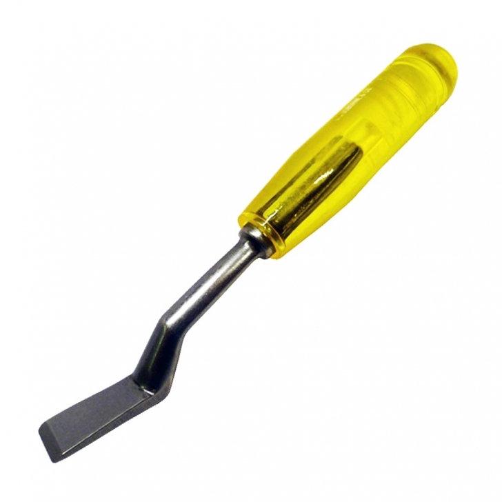 C.S. Osborne –  No 402 Cranked Ripping Chisel (Plastic Handle) – Yellow Colour – Textile Tools & Accessories