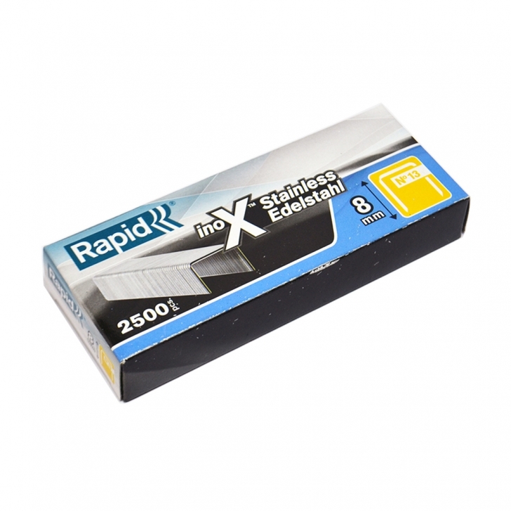 Rapid –  13 Series Stainless Steel Staples Fine-Line 6 – 8mm – 8mm – Silver Colour – Textile Tools & Accessories