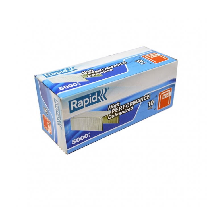Rapid –  53 Series Staples (Galvanized Steel) – 10mm – Silver Colour – Textile Tools & Accessories