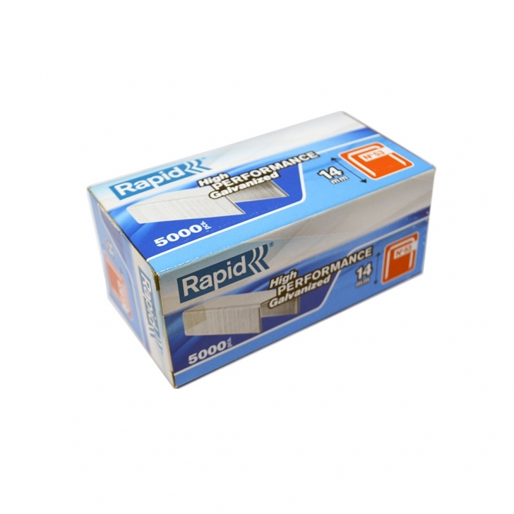 Rapid –  53 Series Staples (Galvanized Steel) – 14mm – Silver Colour – Textile Tools & Accessories