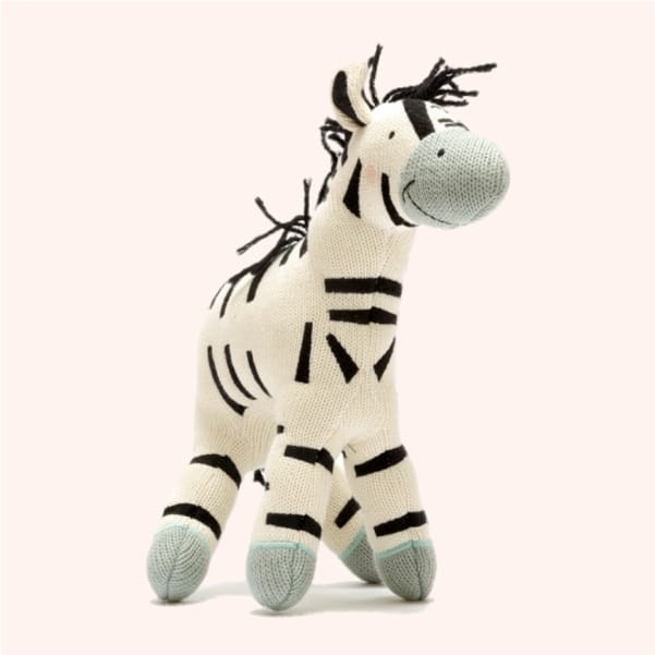 Large Organic Cotton Zebra Toy – Develop-free – Ethikel