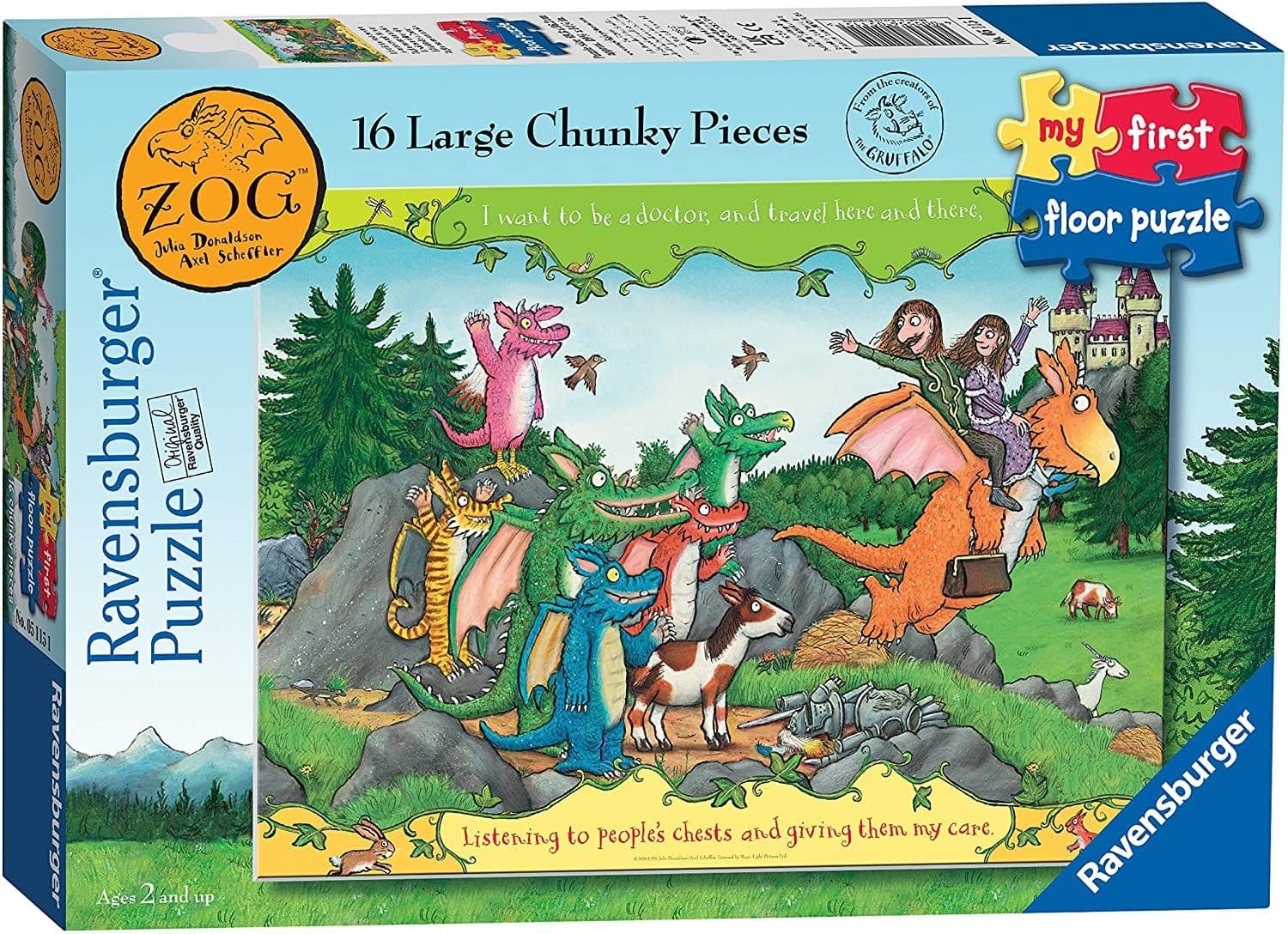 Jigsaw Puzzle Zog – 16 Pieces – Ravensburger – The Yorkshire Jigsaw Store